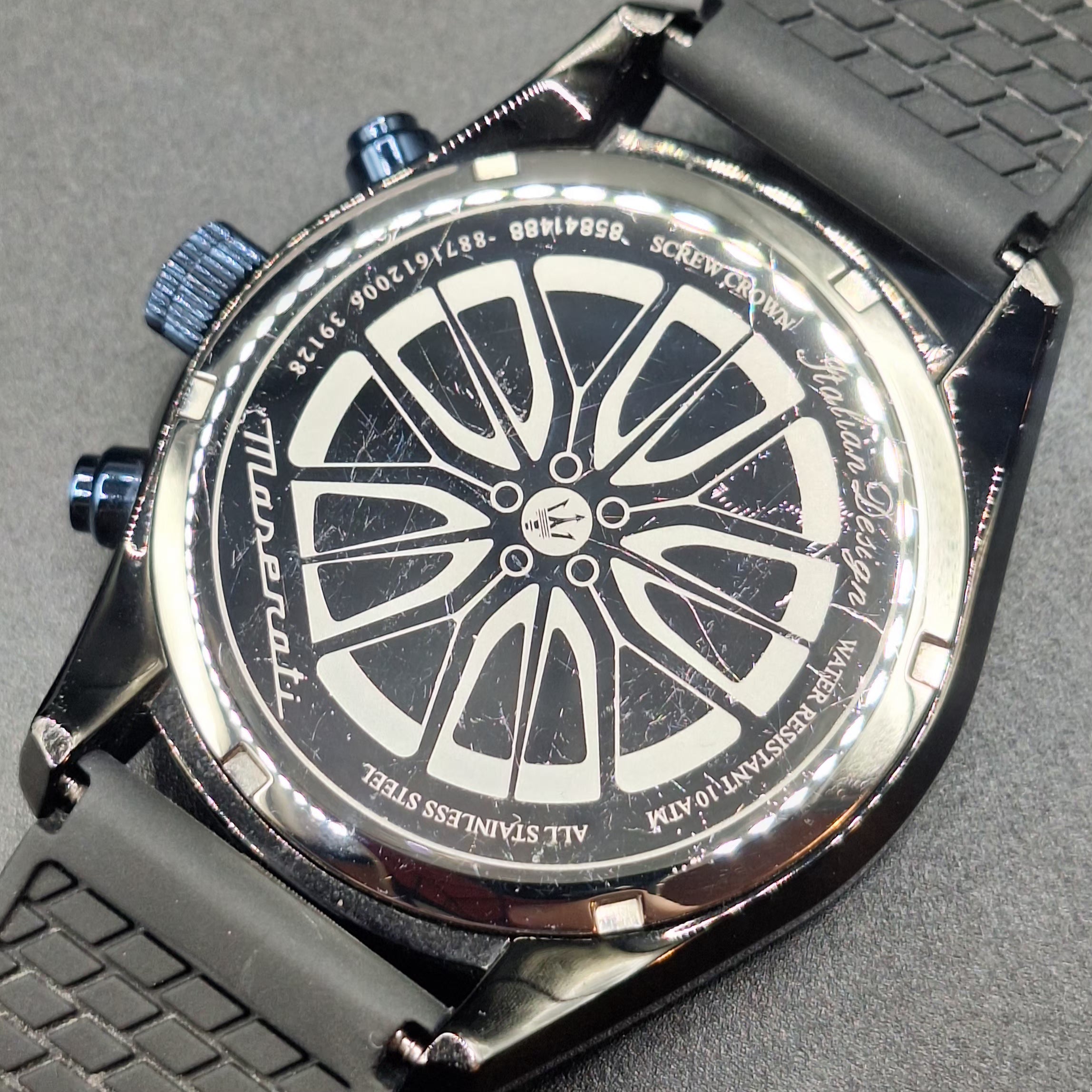 Maserati Traguardo Mens Blue Watch With Black Silicone Strap -  R8871612006