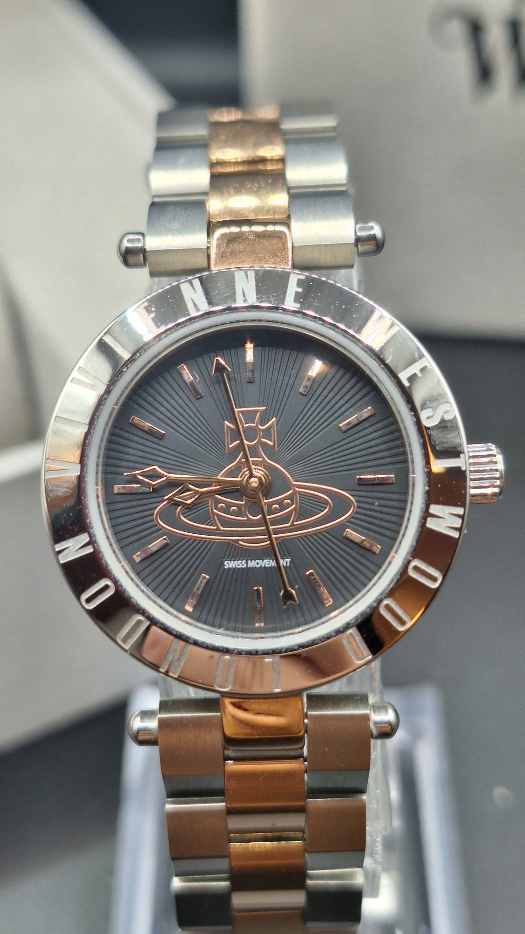 Vivienne Westwood Westbourne Ladies Silver Watch With Rose Tones - VV092BKSR