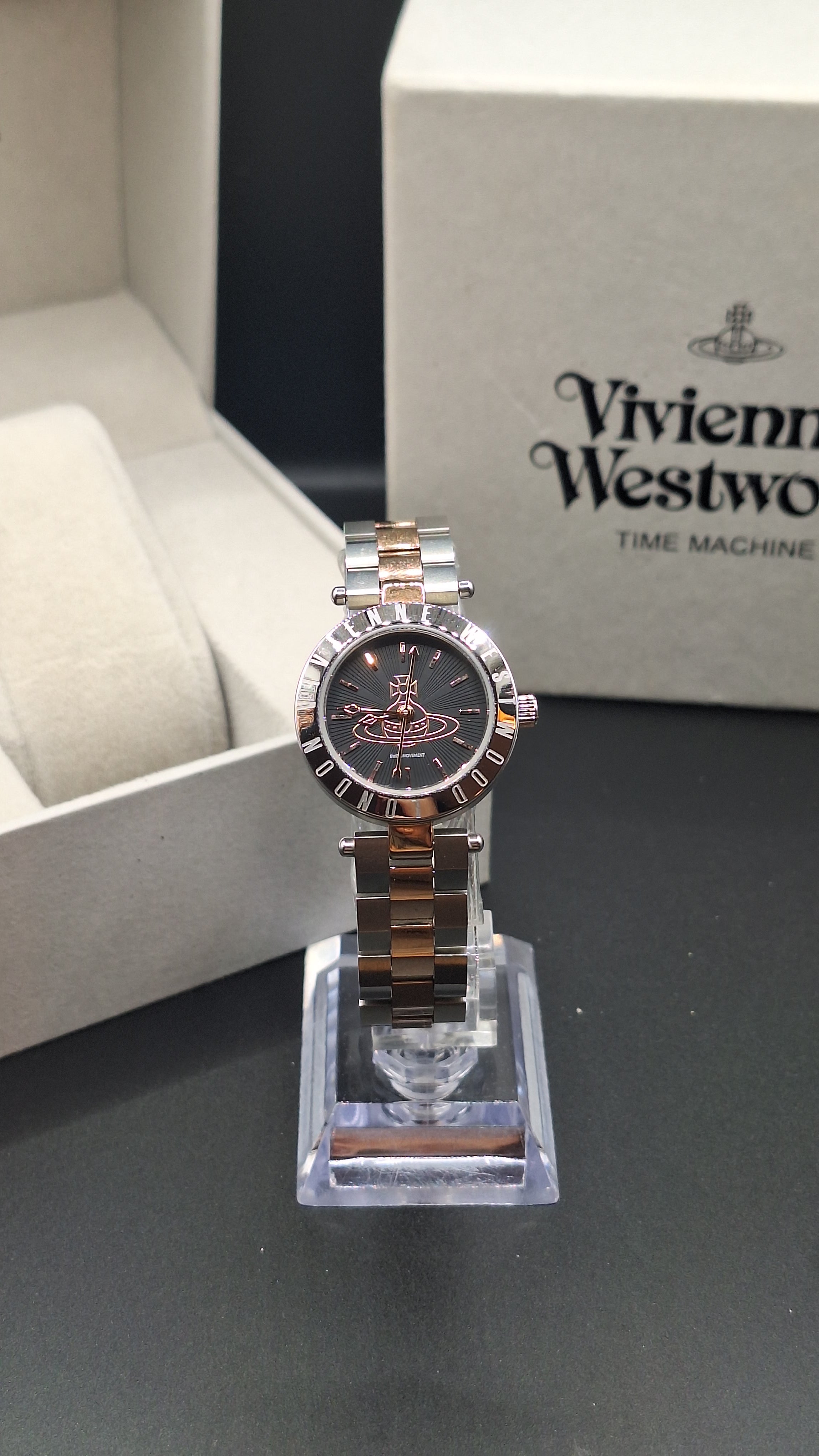 Vivienne Westwood Westbourne Ladies Silver Watch With Rose Tones - VV092BKSR