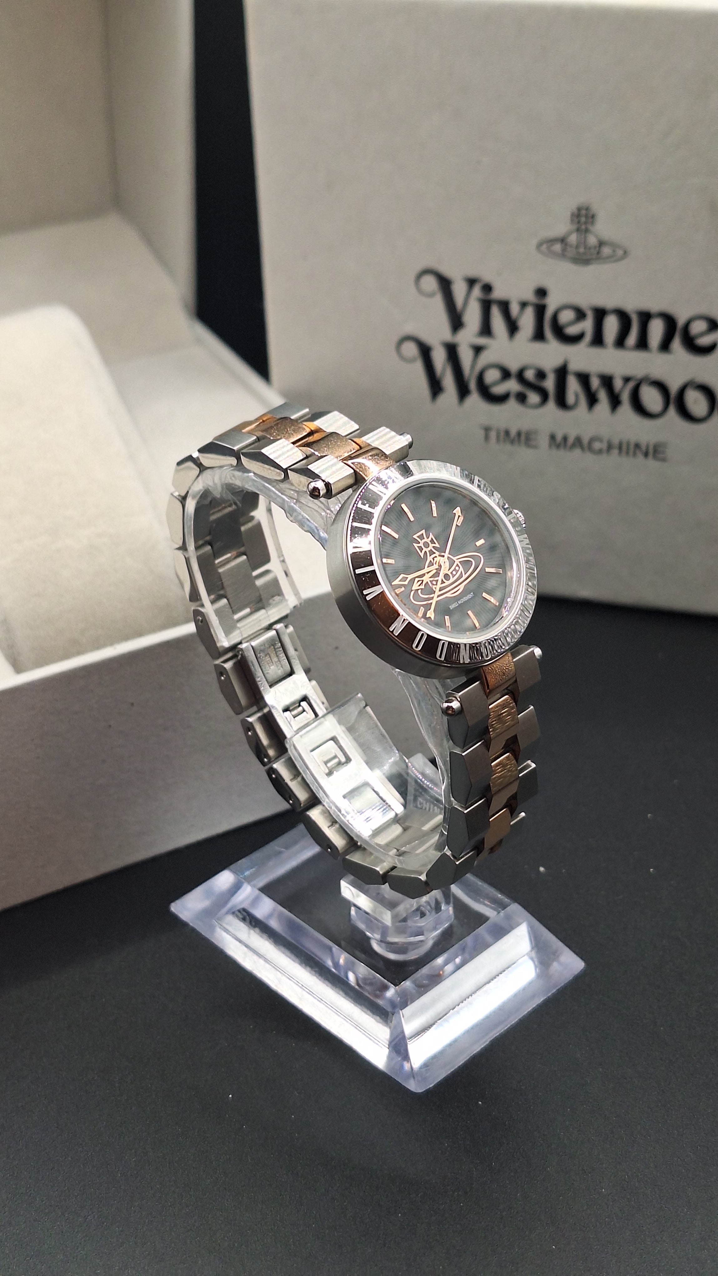Vivienne Westwood Westbourne Ladies Silver Watch With Rose Tones - VV092BKSR