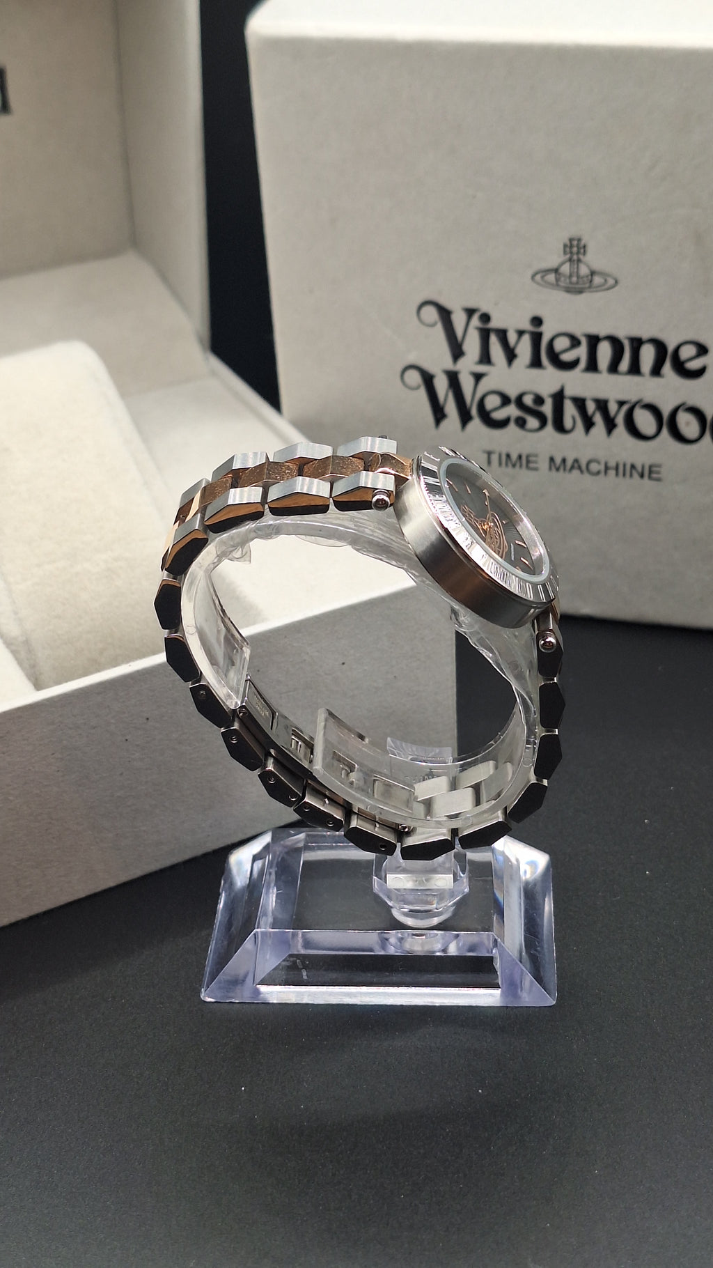 Vivienne Westwood Westbourne Ladies Silver Watch With Rose Tones - VV092BKSR