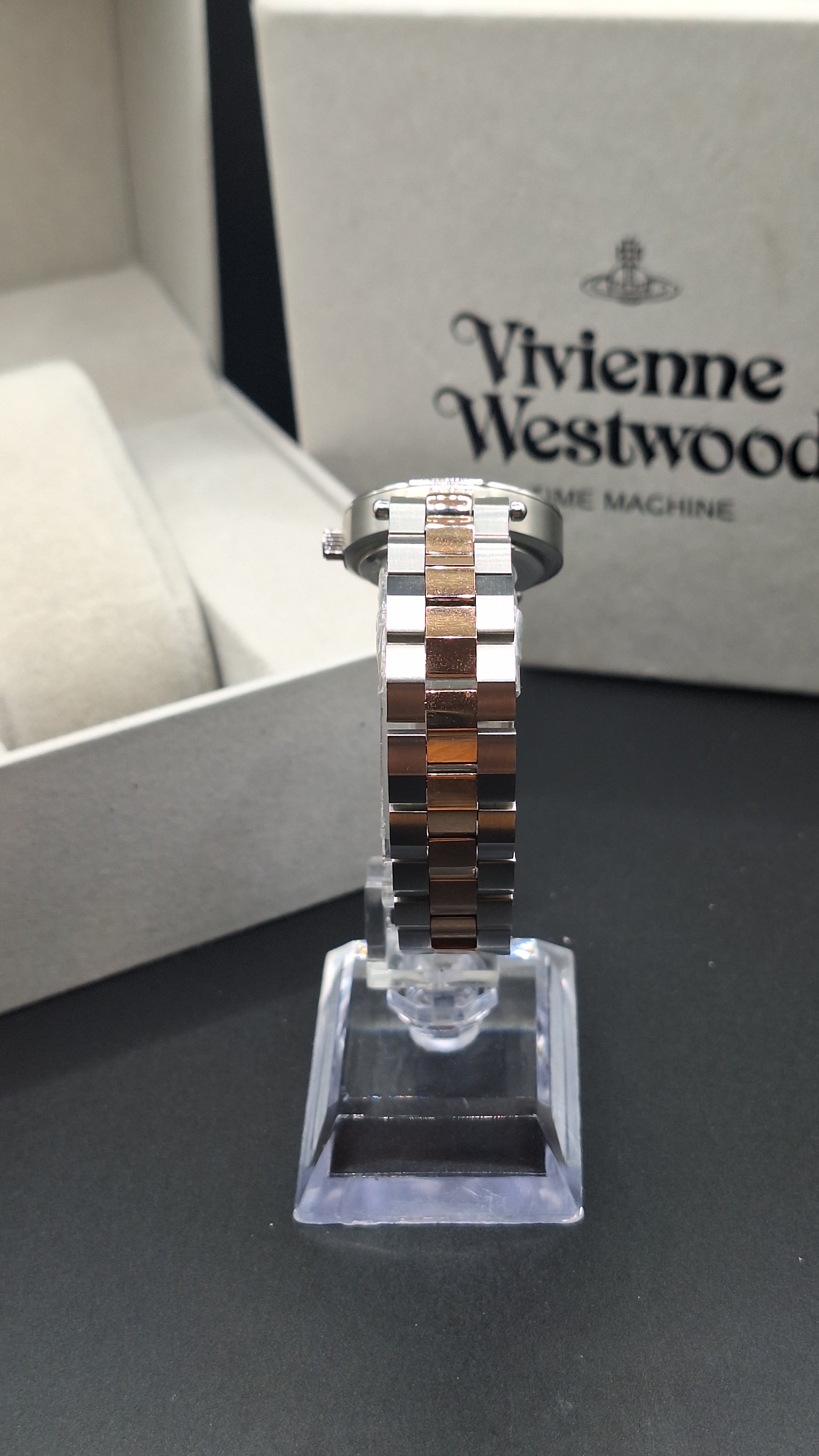 Vivienne Westwood Westbourne Ladies Silver Watch With Rose Tones - VV092BKSR