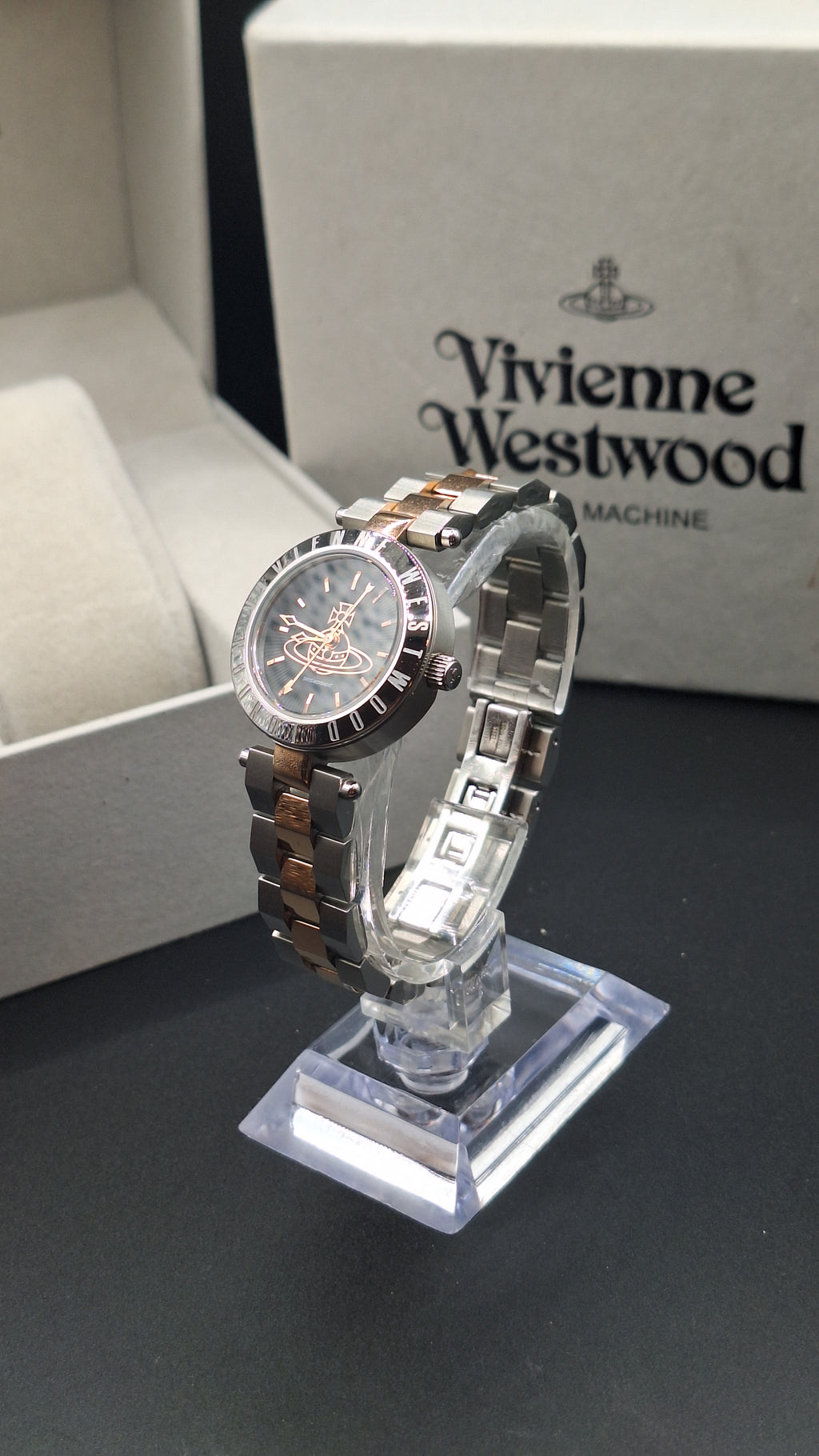 Vivienne Westwood Westbourne Ladies Silver Watch With Rose Tones - VV092BKSR