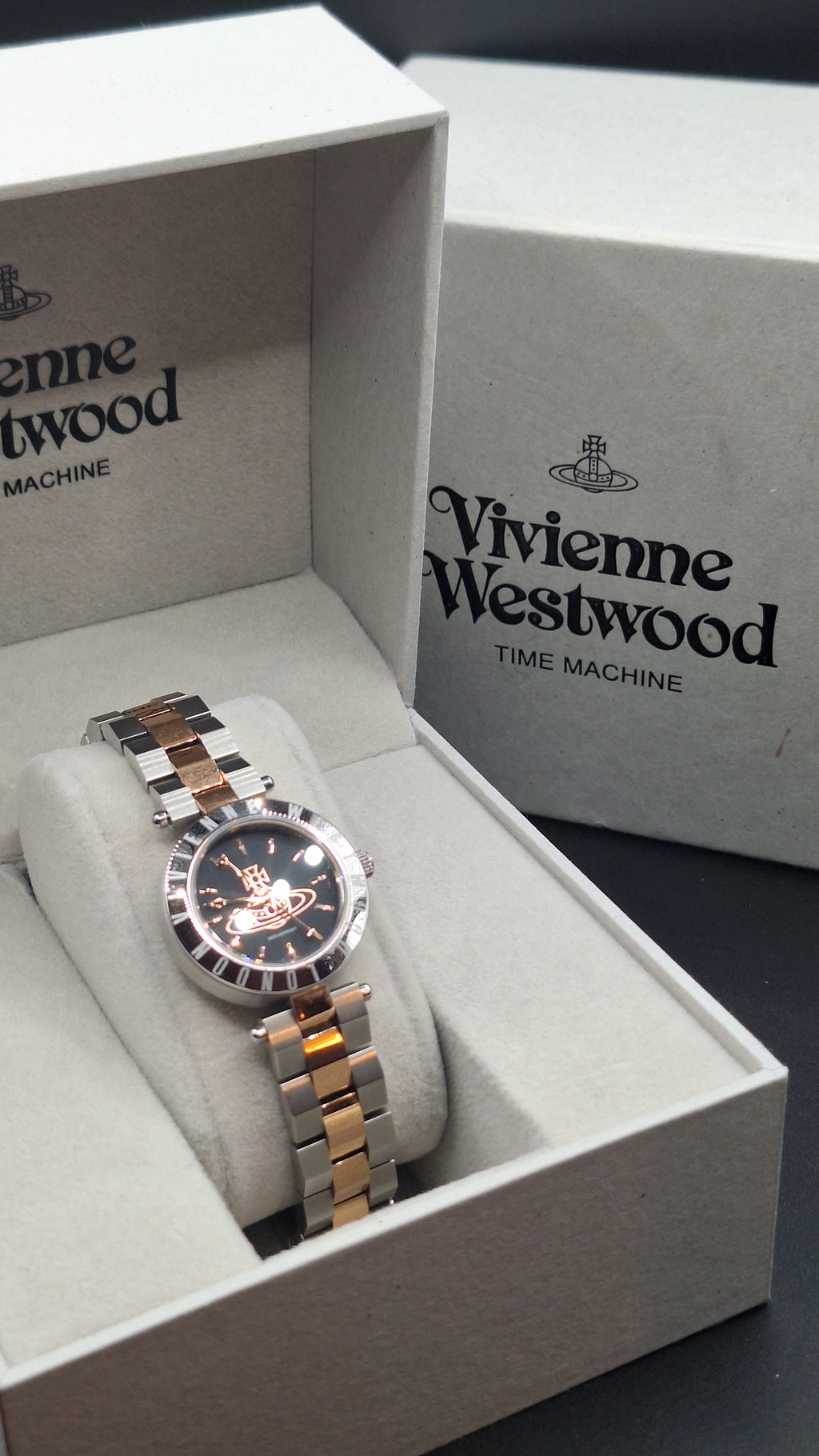 Vivienne Westwood Westbourne Ladies Silver Watch With Rose Tones - VV092BKSR