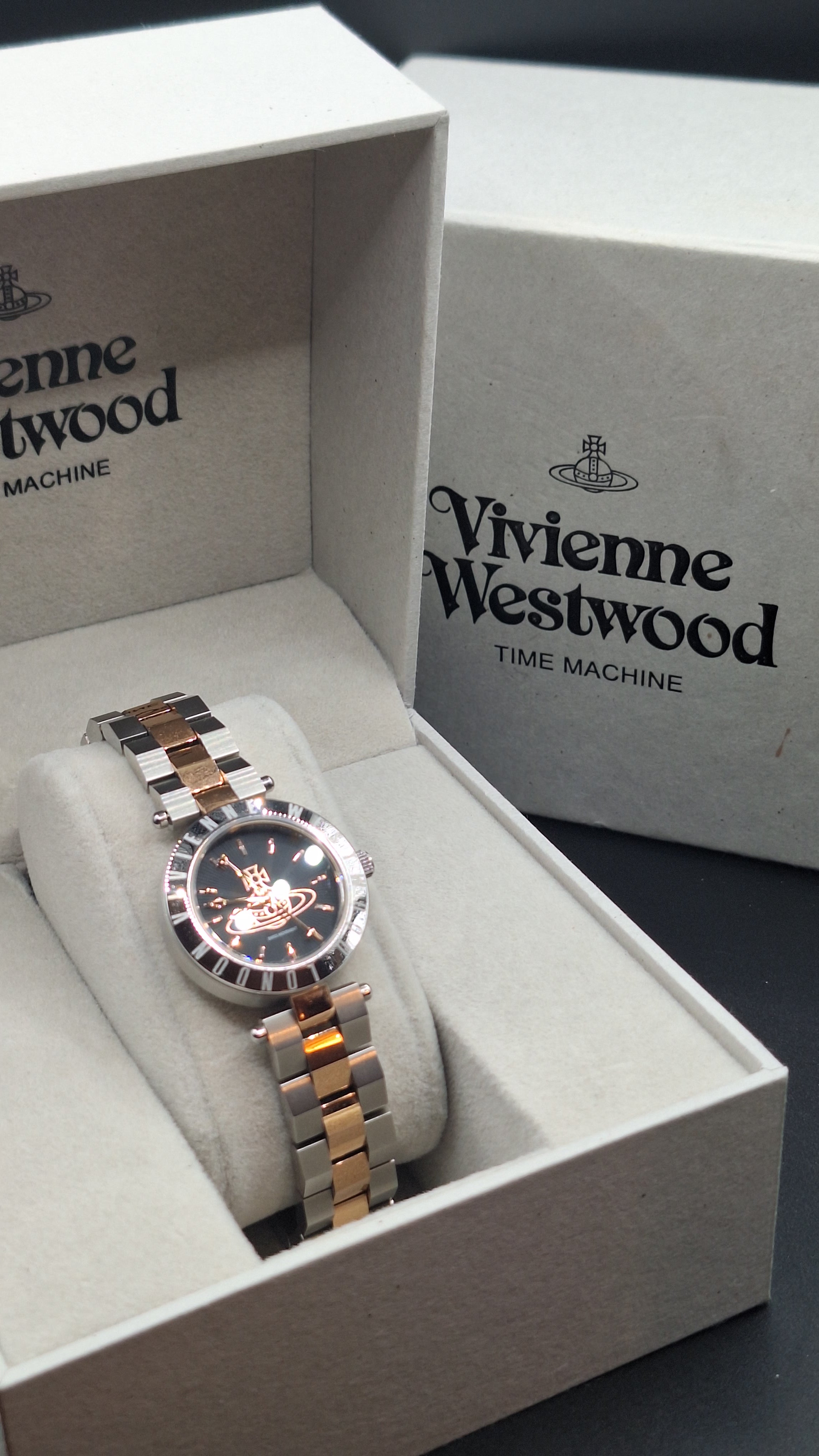 Vivienne Westwood Westbourne Ladies Silver Watch With Rose Tones - VV092BKSR