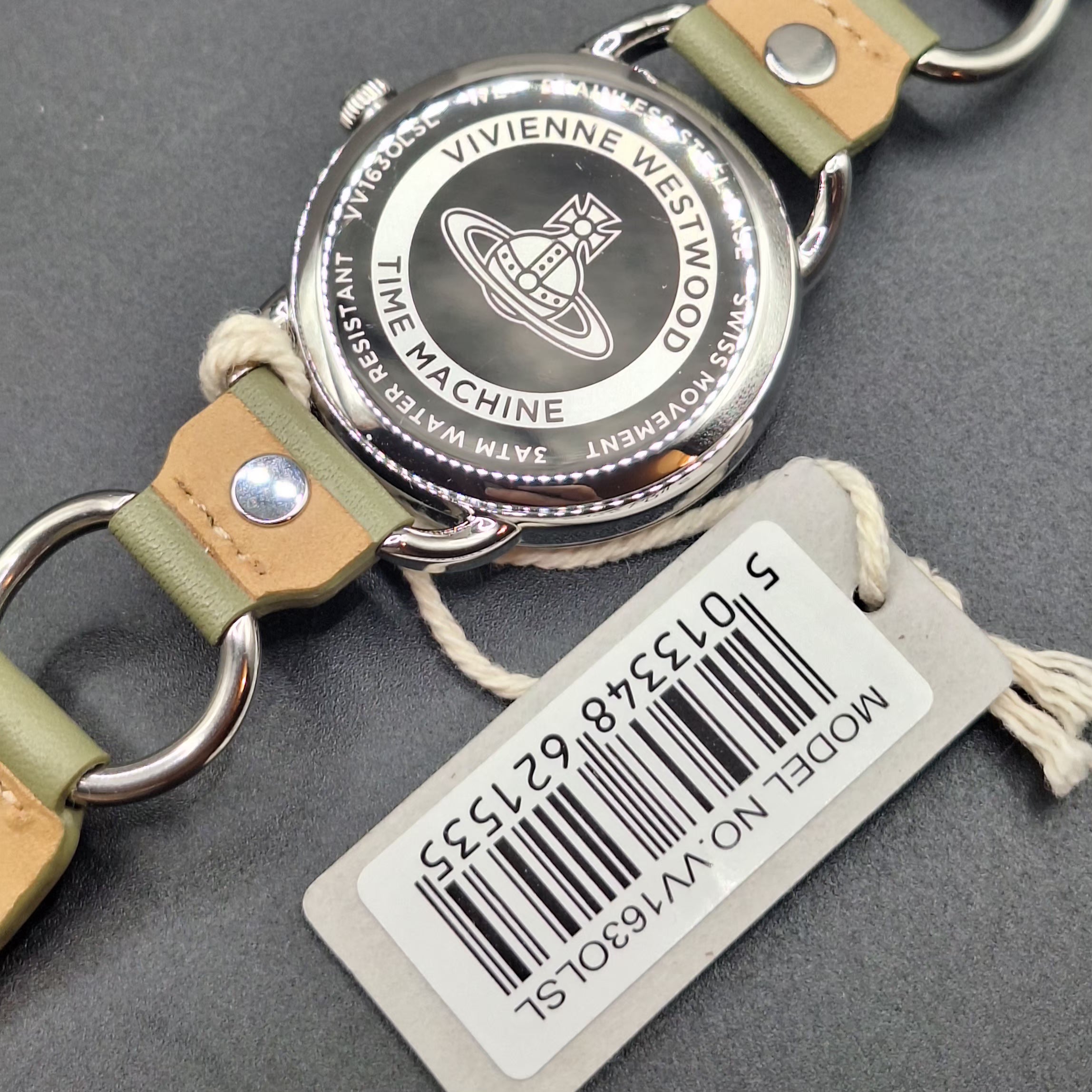 Vivienne Westwood Carnaby Ladies Olive Green Watch With Silver Loops - VV163OLSL