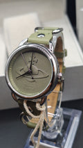 Vivienne Westwood Carnaby Ladies Olive Green Watch With Silver Loops - VV163OLSL