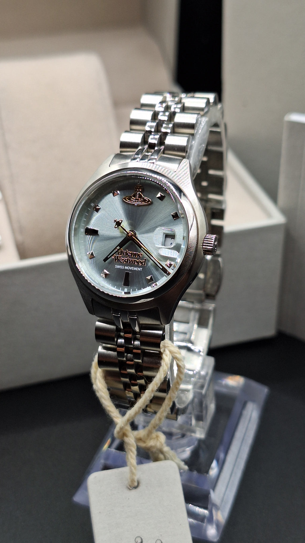 Vivienne Westwood Little Camberwell Womens Silver Watch Blue Dial - VV311LBLSL