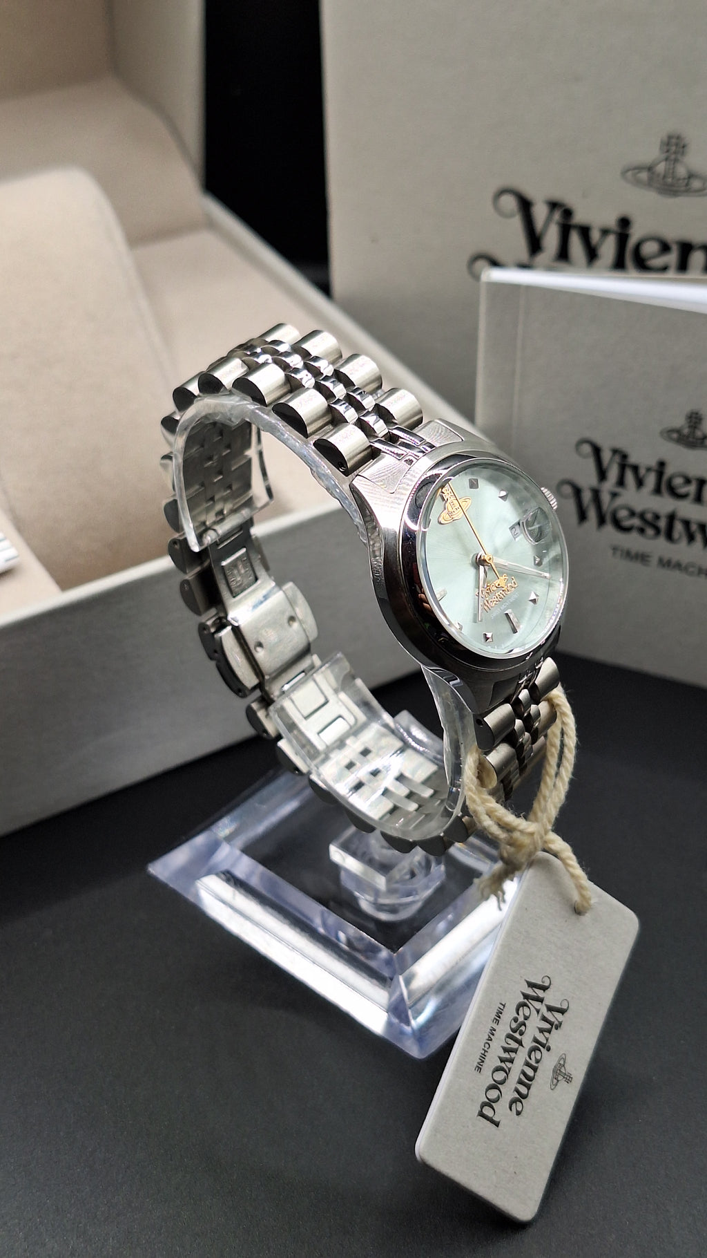 Vivienne Westwood Little Camberwell Womens Silver Watch Blue Dial - VV311LBLSL