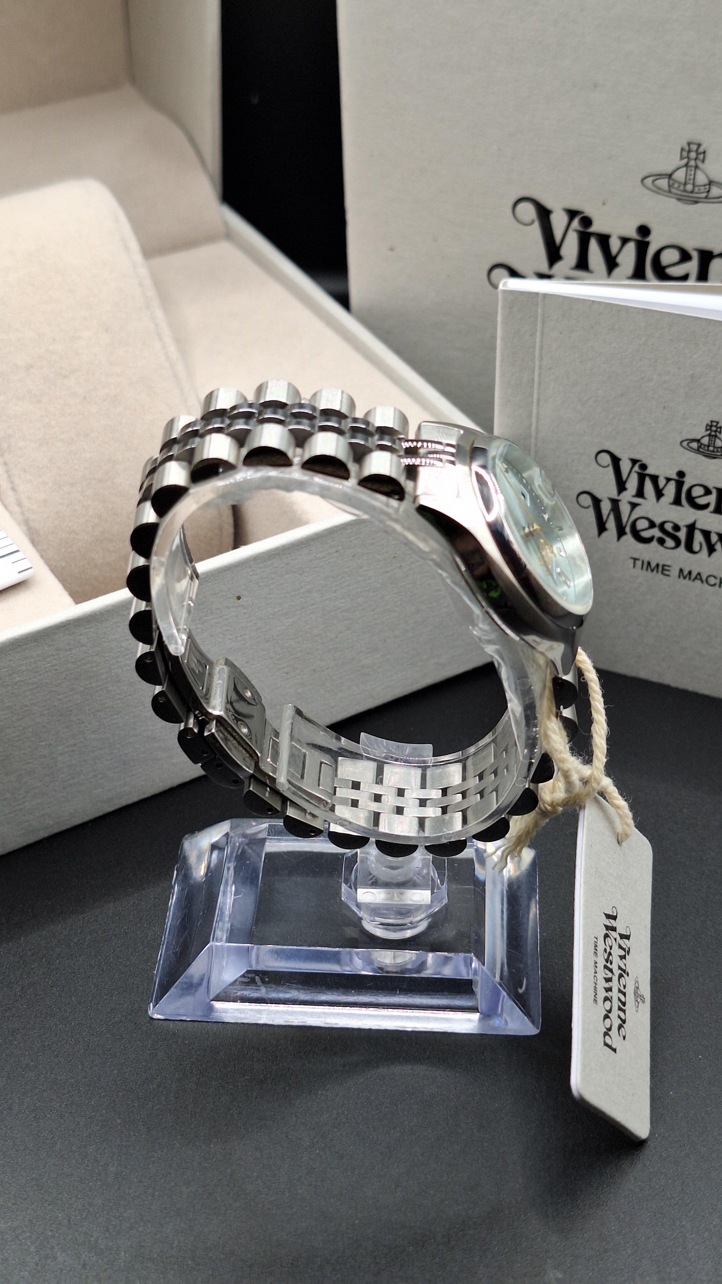 Vivienne Westwood Little Camberwell Womens Silver Watch Blue Dial - VV311LBLSL