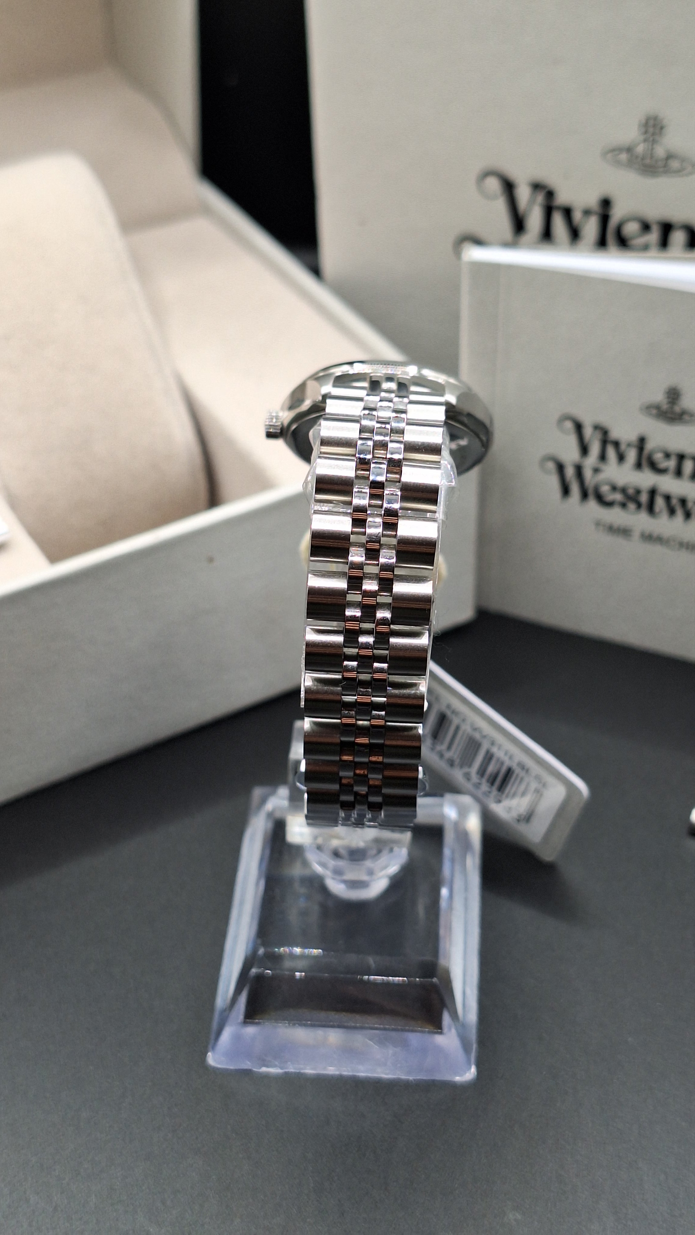 Vivienne Westwood Little Camberwell Womens Silver Watch Blue Dial - VV311LBLSL