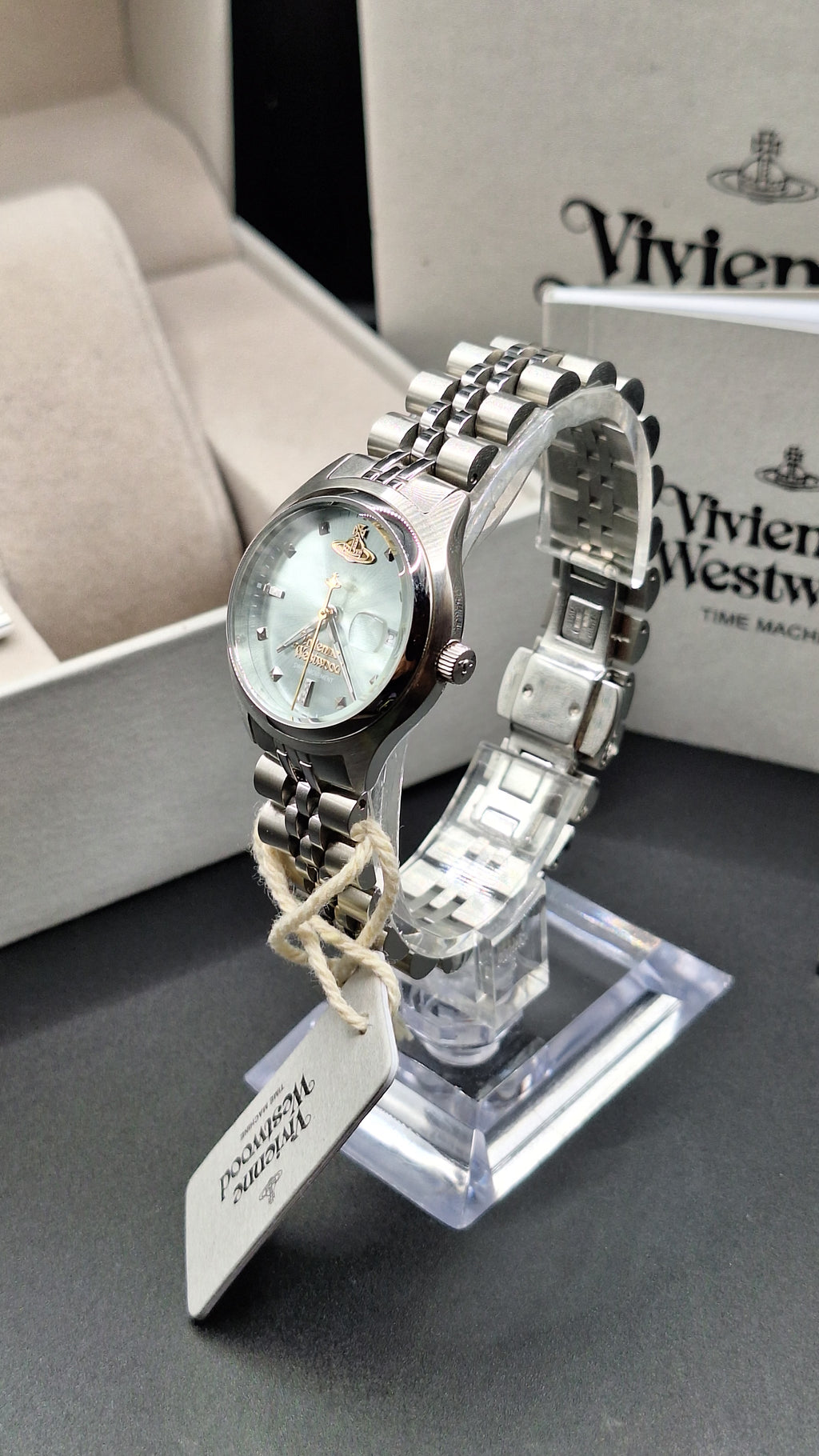 Vivienne Westwood Little Camberwell Womens Silver Watch Blue Dial - VV311LBLSL