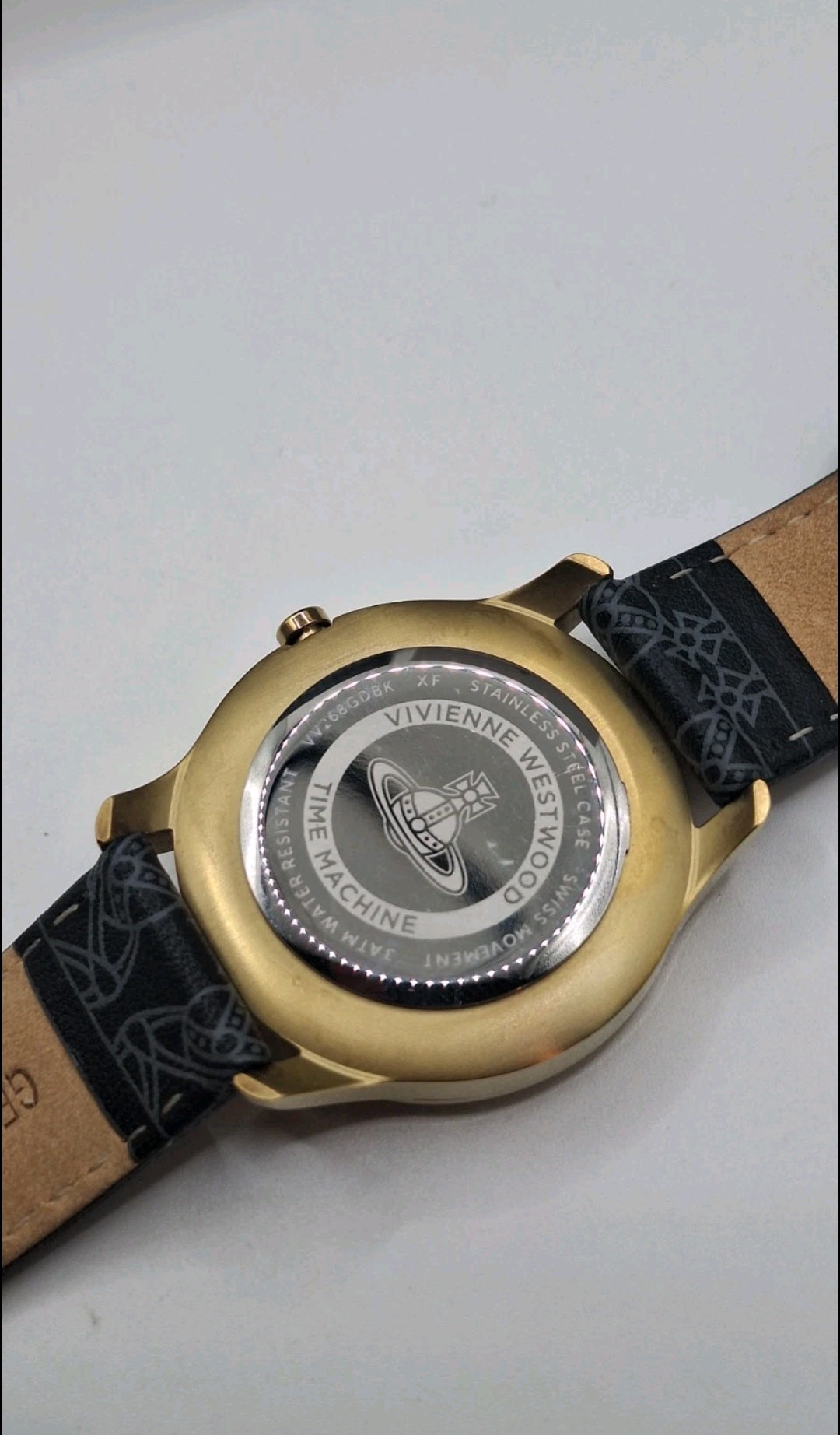 Vivienne Westwood Berkeley Womens Black Watch With Leather Strap - VV268GDBK