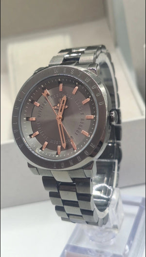 Vivienne Westwood Mall Ladies Gunmetal Watch - Rose Gold - VV228GYGN