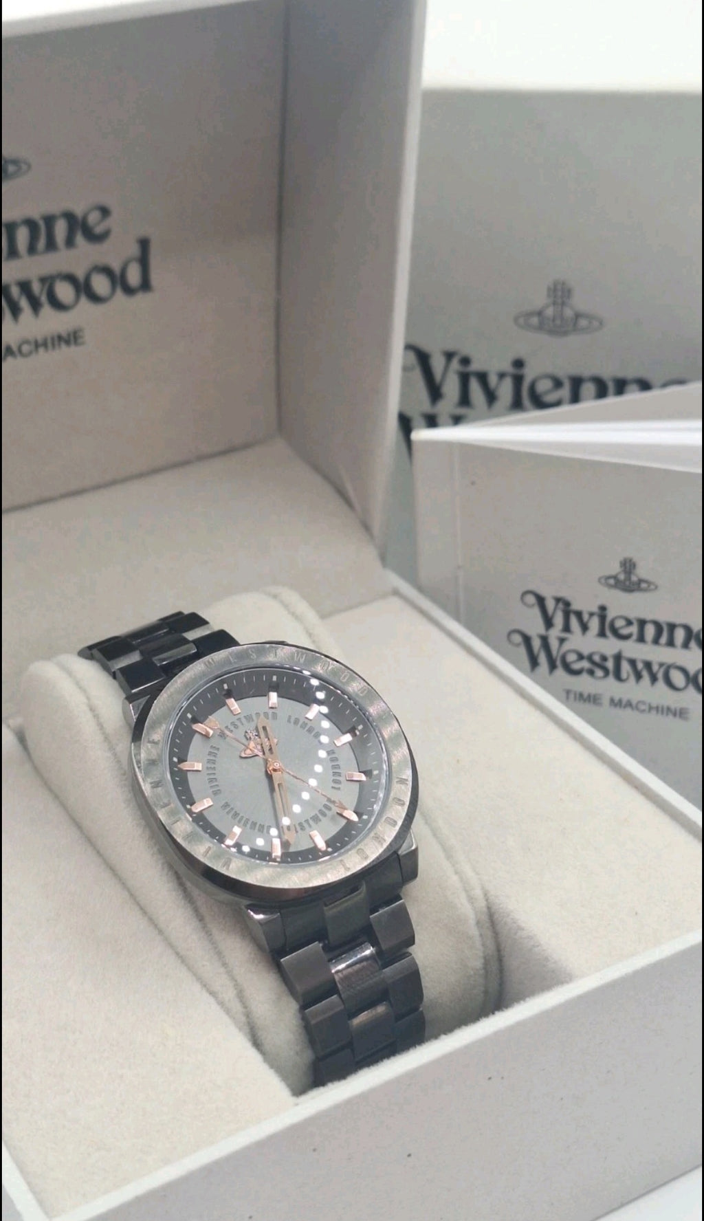 Vivienne Westwood Mall Ladies Gunmetal Watch - Rose Gold - VV228GYGN
