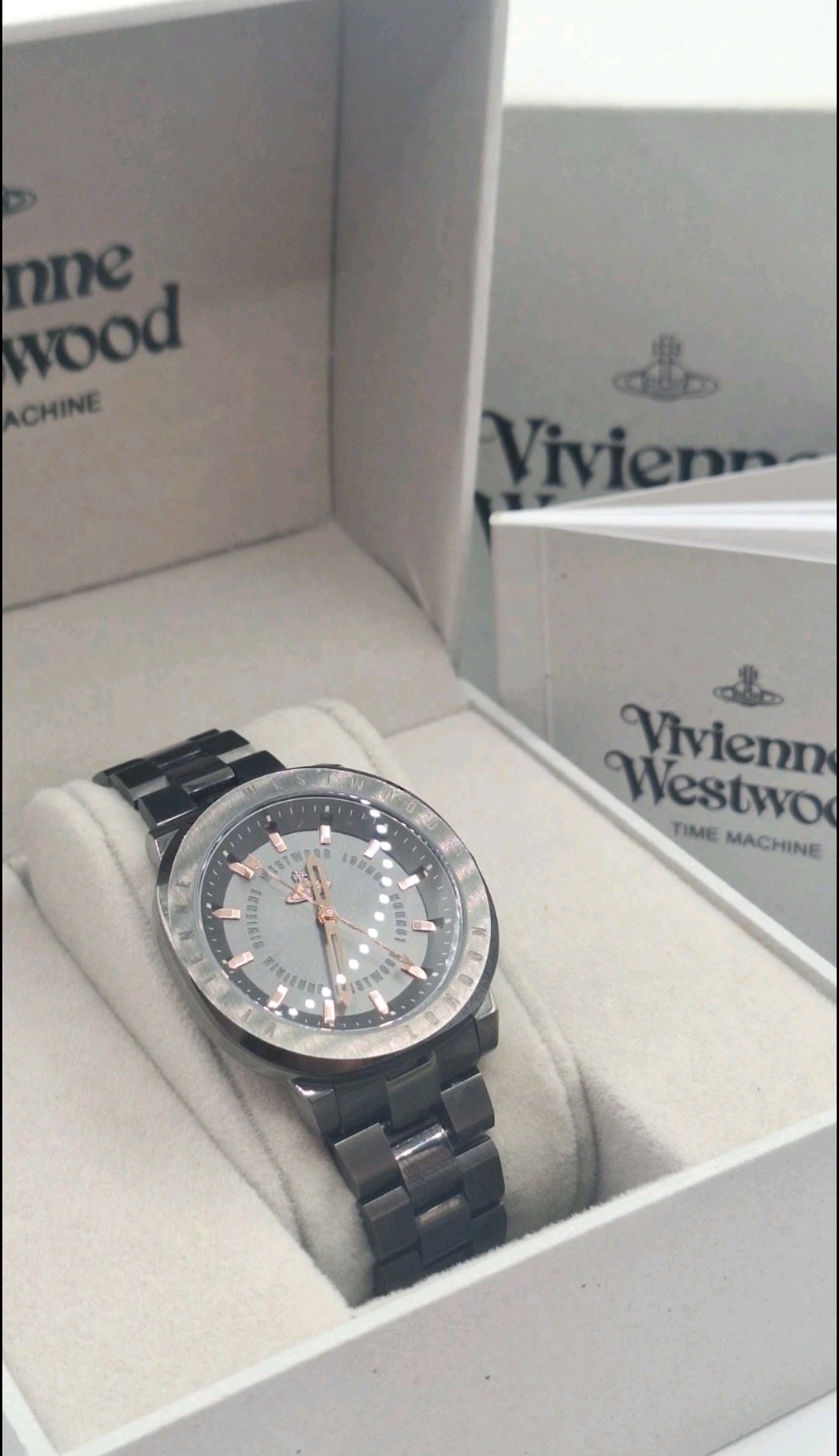 Vivienne Westwood Mall Ladies Gunmetal Watch - Rose Gold - VV228GYGN