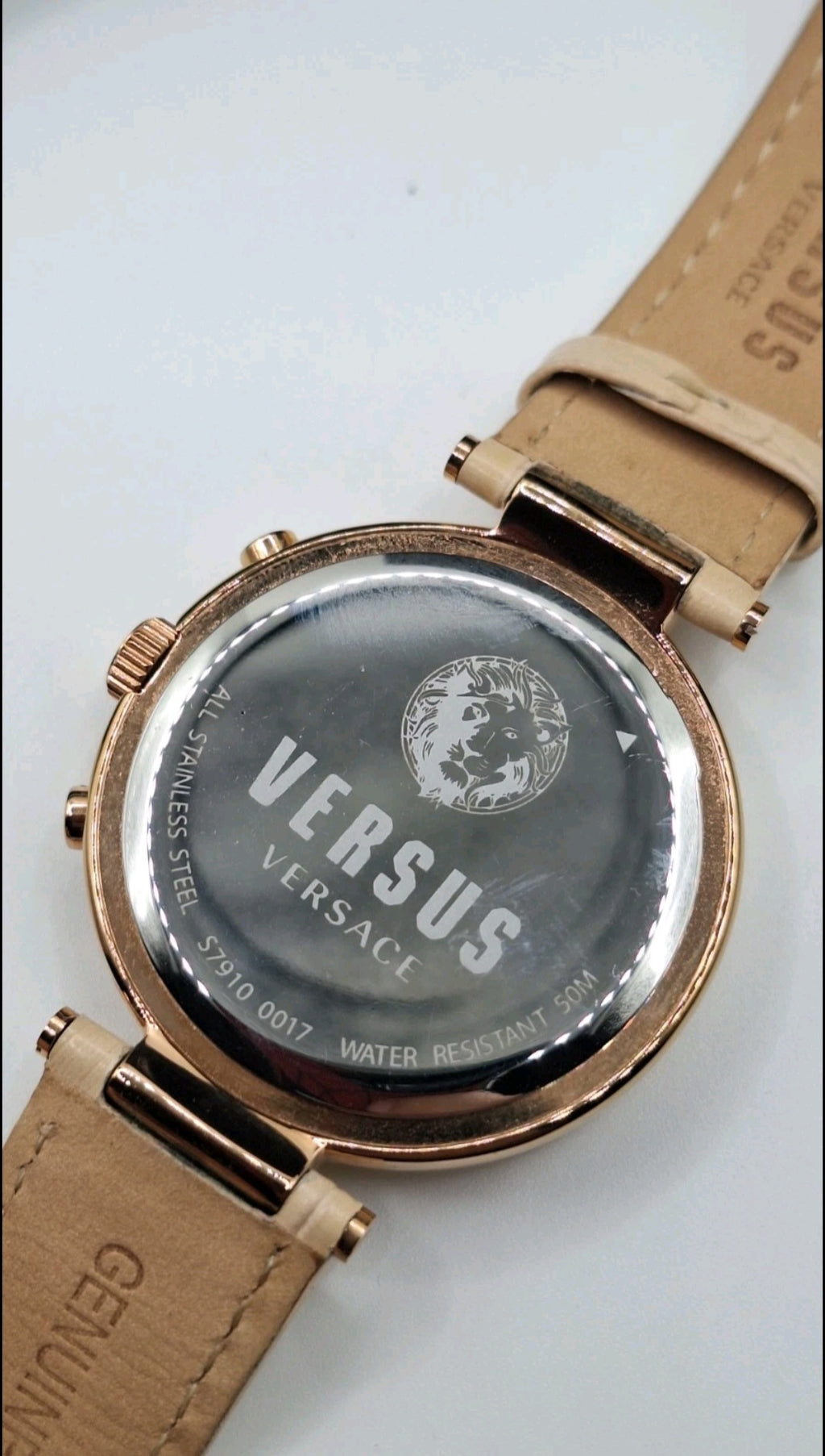 Versus Versace Star Ferry Rose Gold Watch With Swarovski Crystals - S79100017