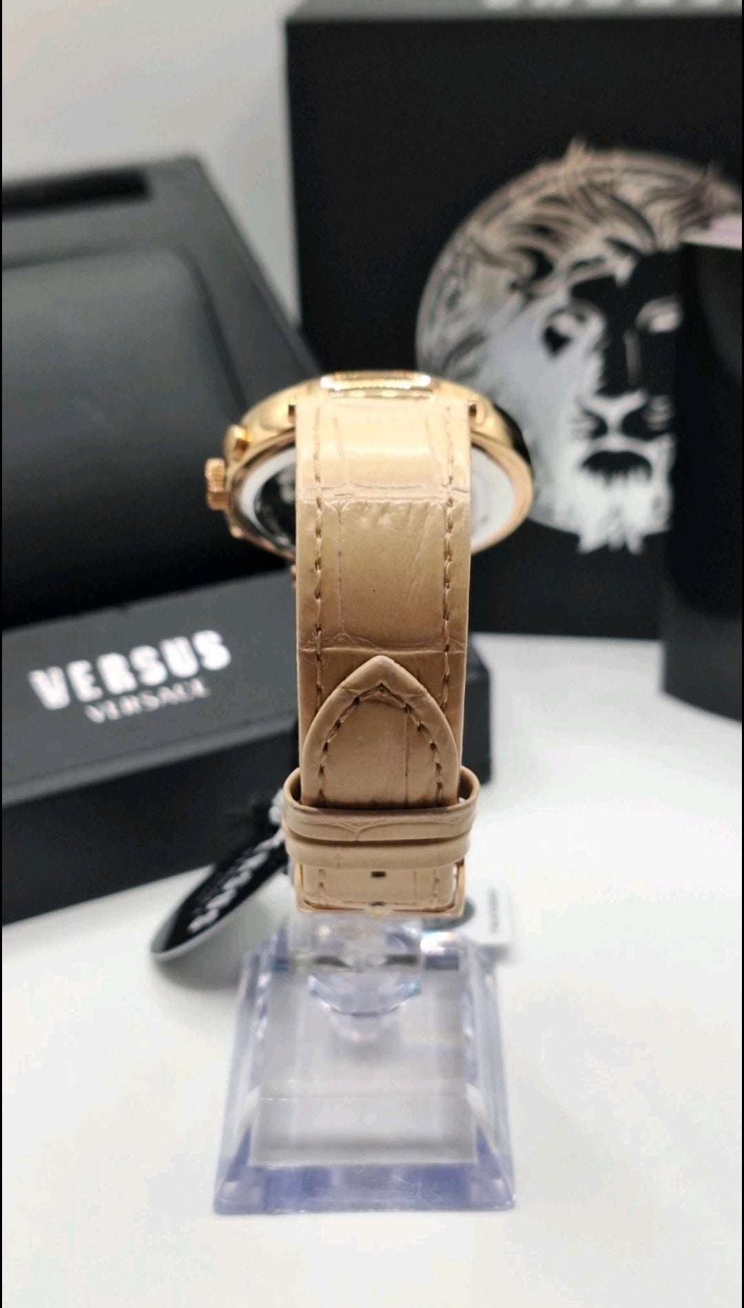 Versus Versace Star Ferry Rose Gold Watch With Swarovski Crystals - S79100017