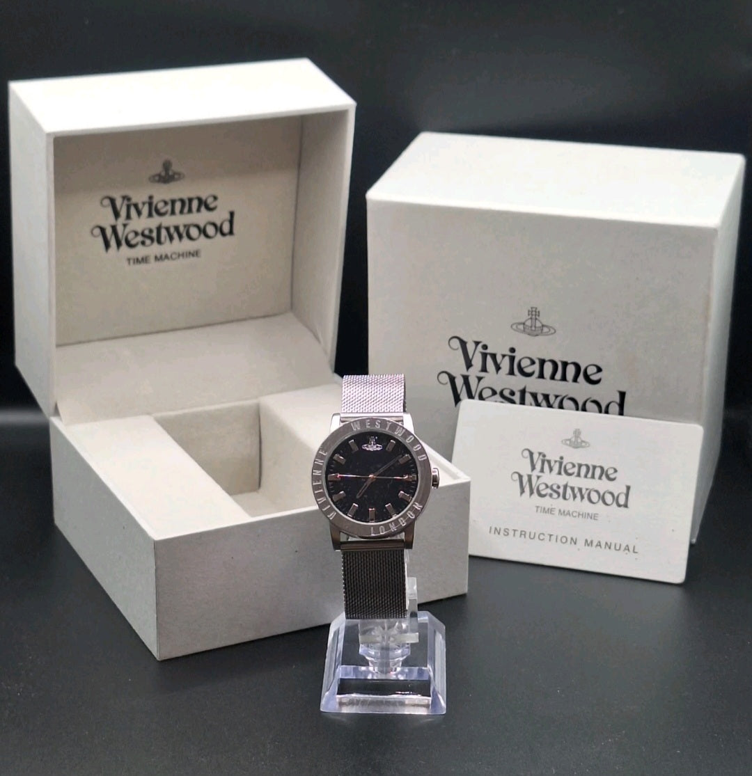 Vivienne Westwood Warwick Ladies Silver Watch With Adjustable Strap VV213DBLSLMH
