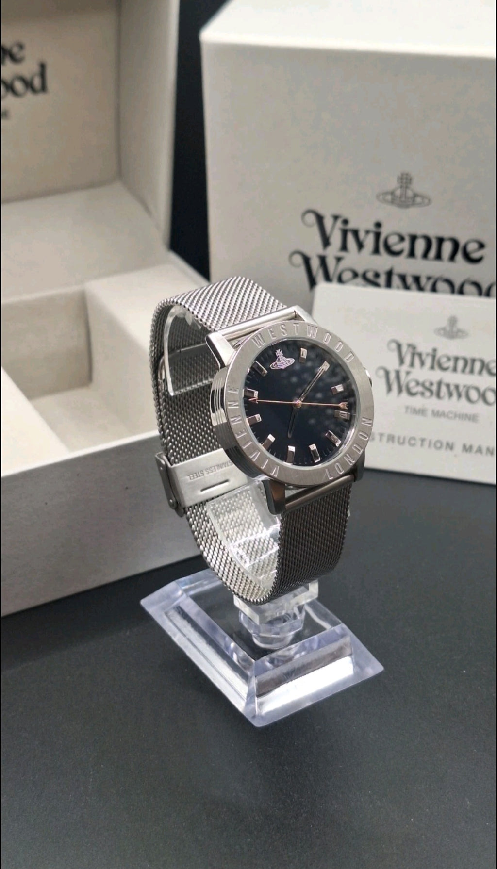 Vivienne Westwood Warwick Ladies Silver Watch With Adjustable Strap VV213DBLSLMH