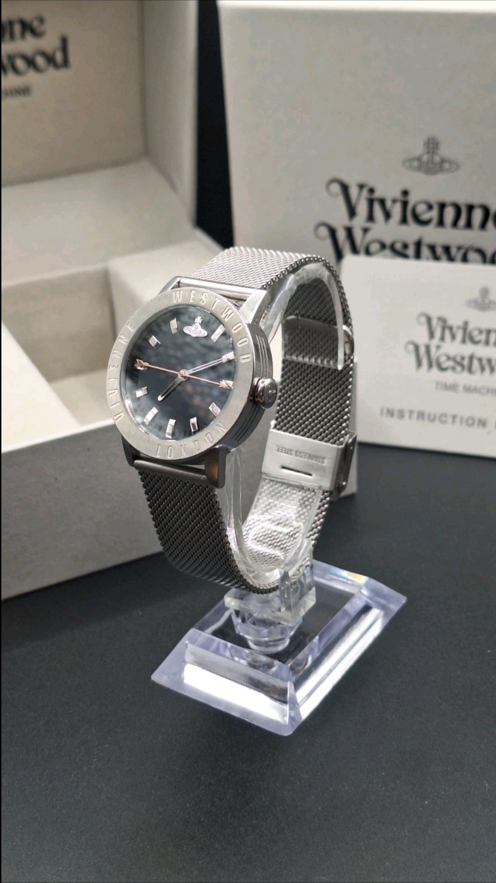 Vivienne Westwood Warwick Ladies Silver Watch With Adjustable Strap VV213DBLSLMH